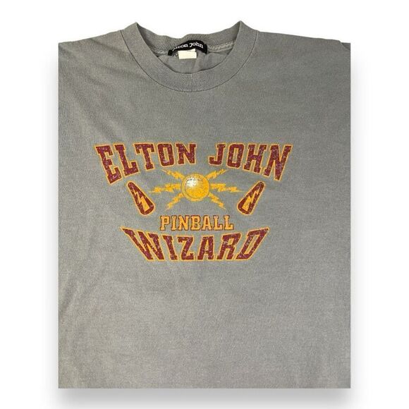 Elton John Pinball Wizard Band Tee Size Large - Picture 2 of 5